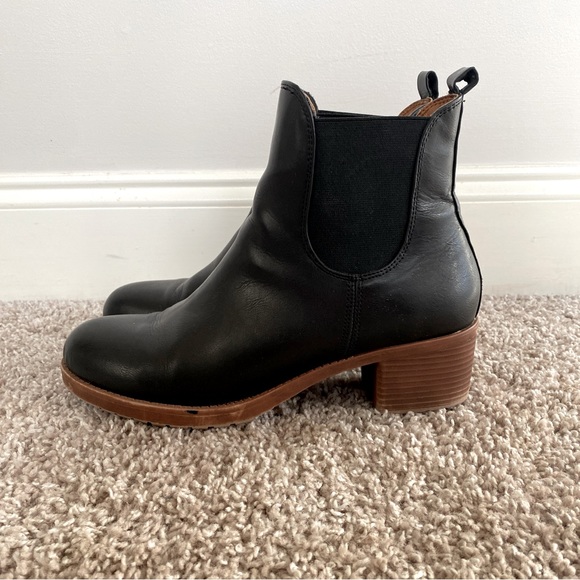 Black and Brown European Ankle Booties Size 41 Size 10.5 - Picture 1 of 11